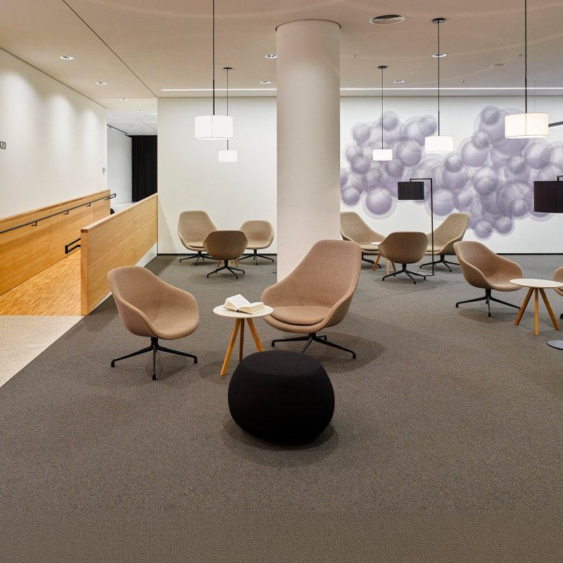 Reception & lobby: where the guest is received, not processed