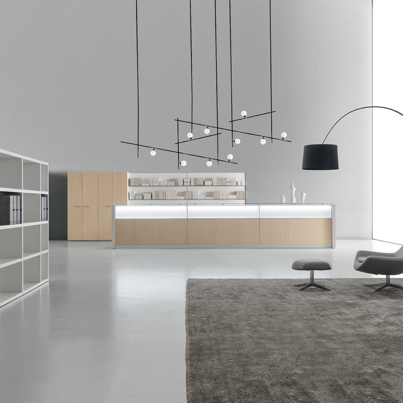Reception & lobby: where the guest is received, not processed
