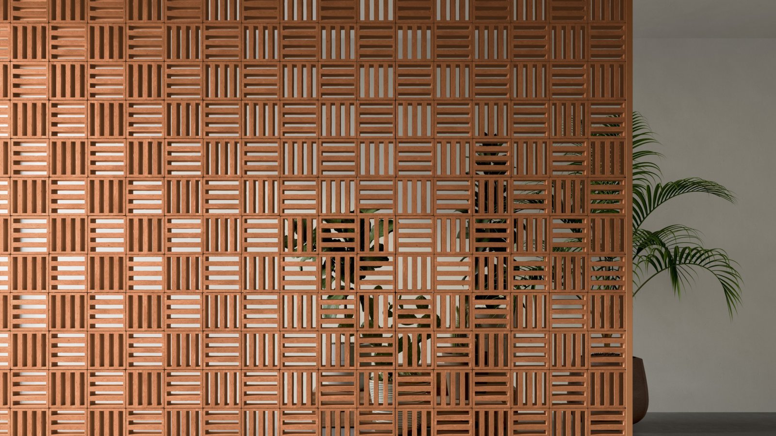Tally Wide terracotta brick module