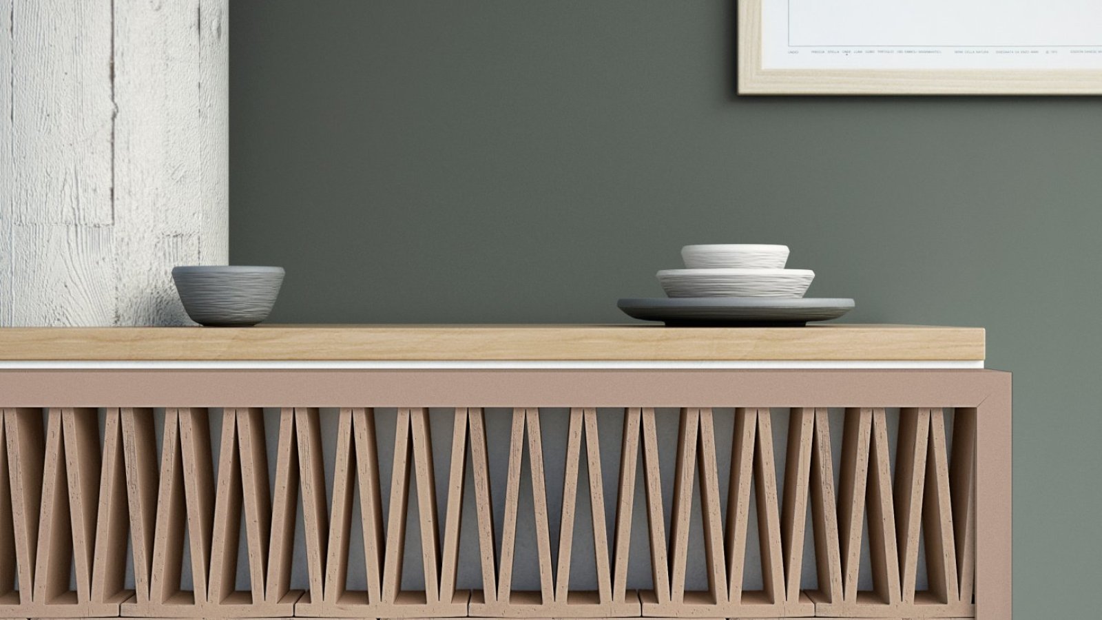 Celosia openwork terracotta screen by Mutina