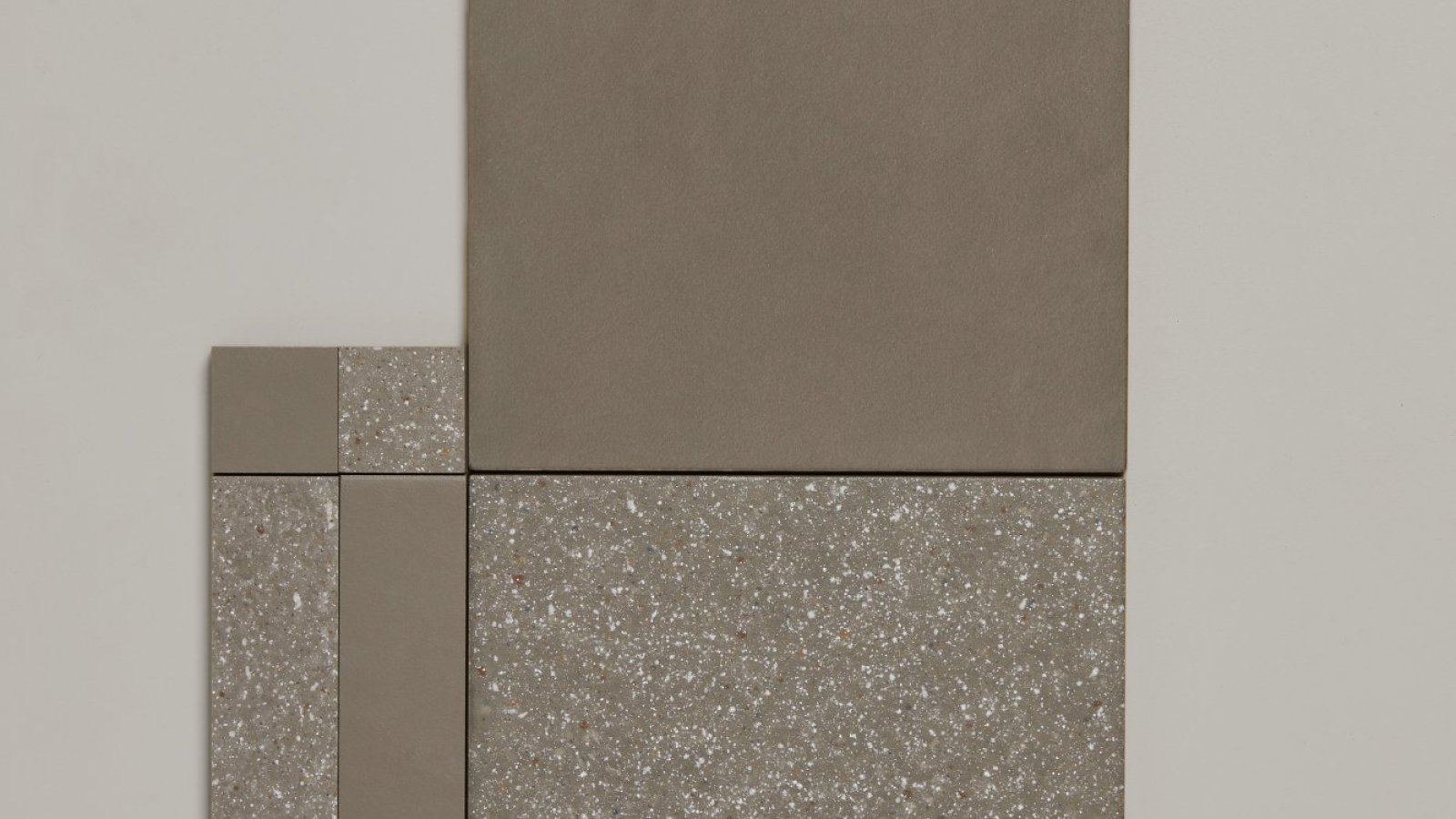 Time by Mutina with Rough and Smooth textures paired, design Barber and Osgerby