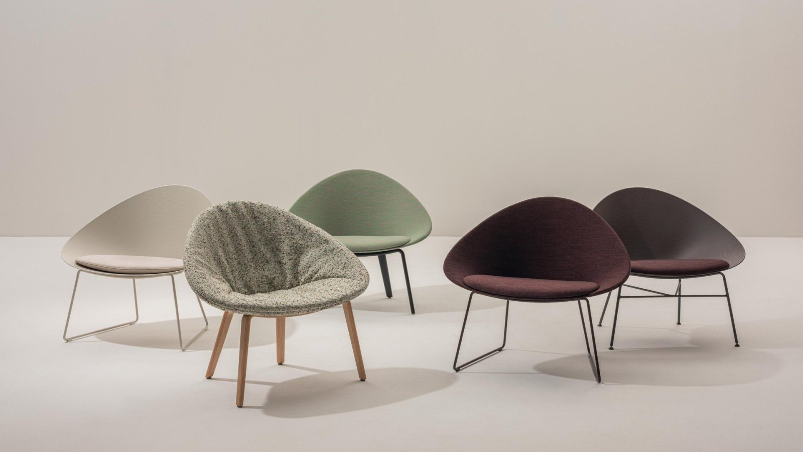 Adell chair by Arper in an Indian office reception