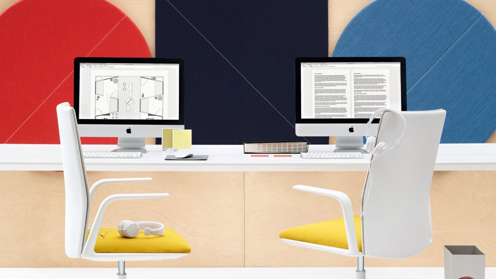 Kinesit chair by Arper at a workstation