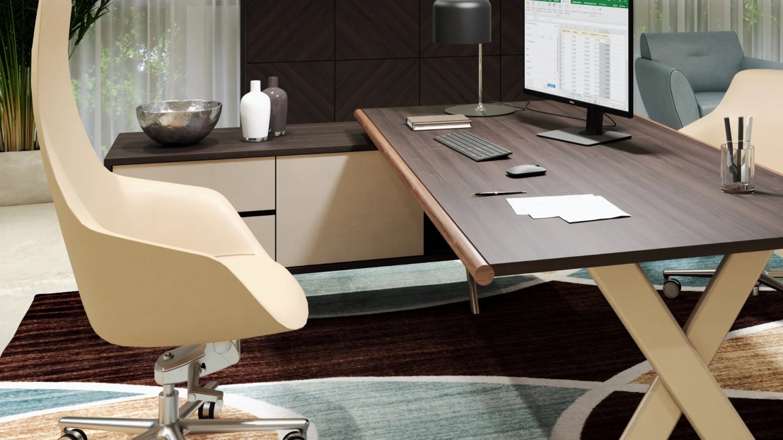Banko H105 standing table of the Sant'Andrea system by Estel