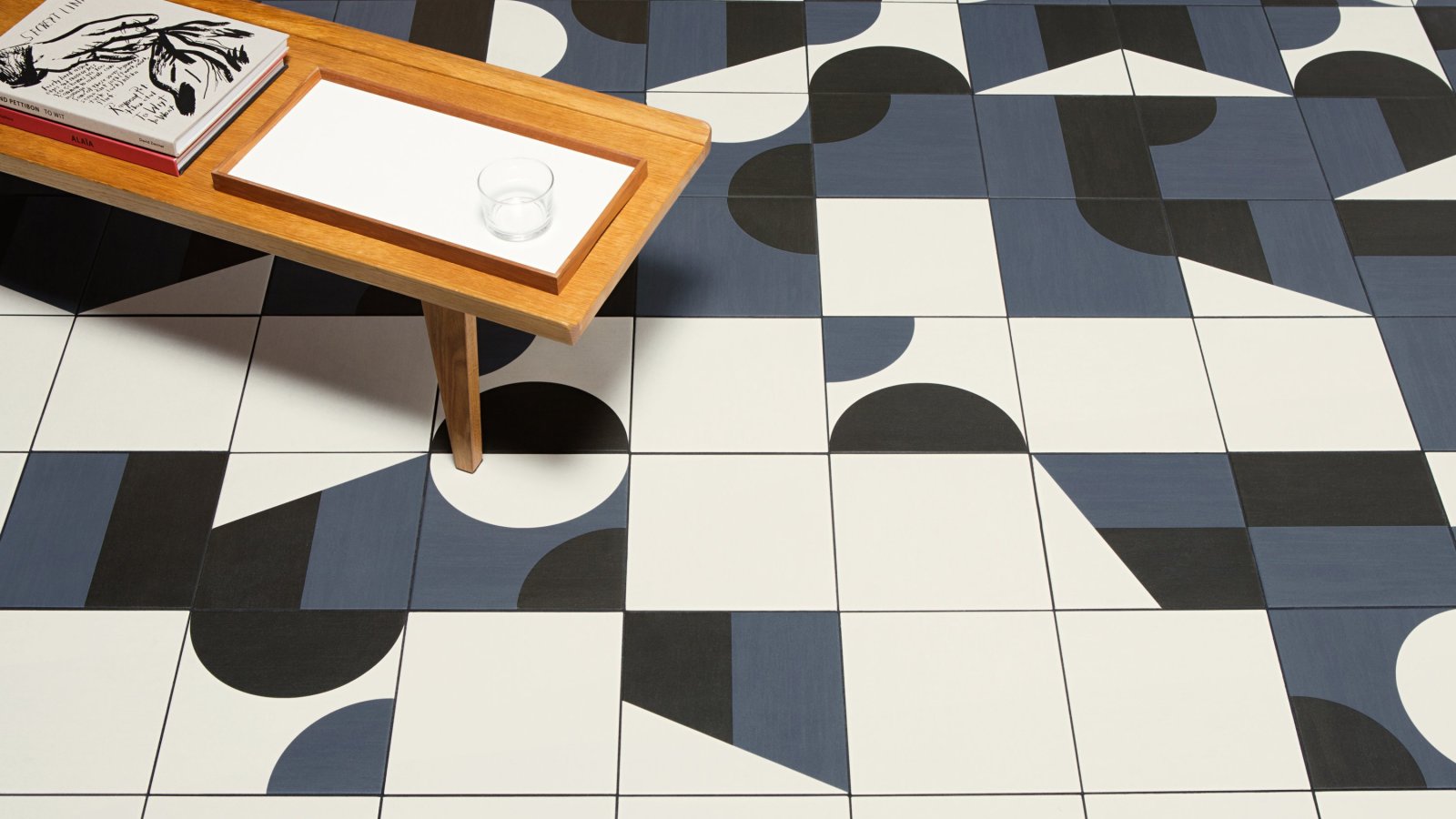 Puzzle porcelain floor tile by Mutina
