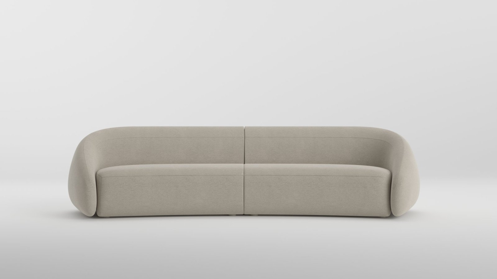 LaCividina Apper armchair photographed head-on, natural ash base below