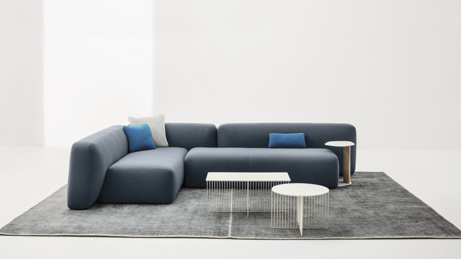 Reception seating Suiseki by LaCividina in an office lobby
