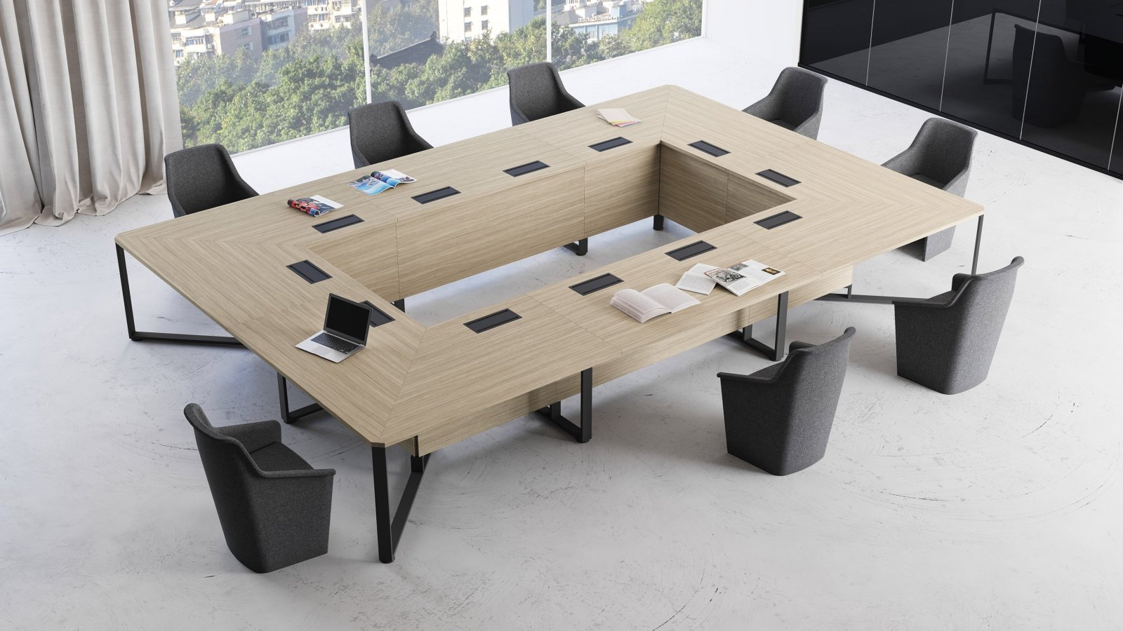 Meeting room furnished with the I-Meet family by Las Mobili