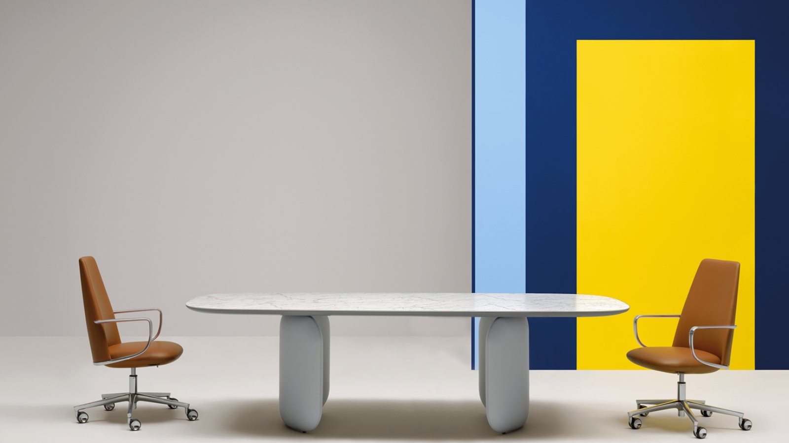 Elinor 3755 high-back executive chair by Pedrali in a director's office