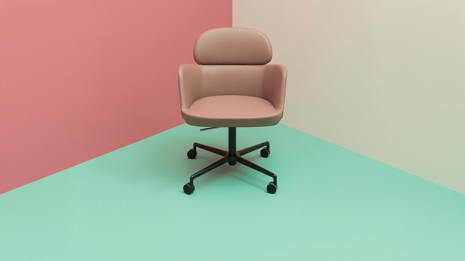 Conference room chairs Ester by Pedrali around a meeting table