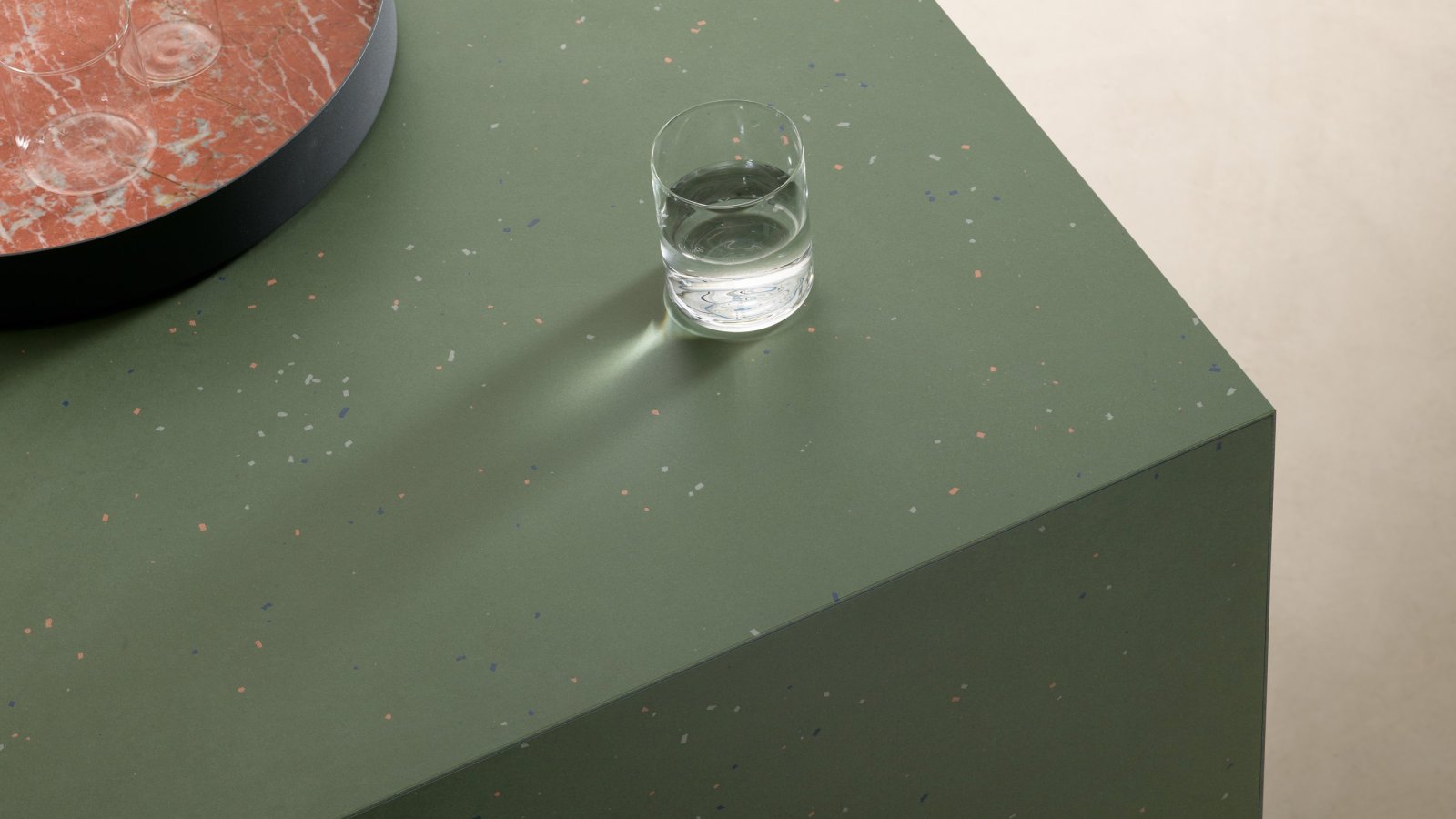 Primavera porcelain stoneware by Mutina with real ceramic chips