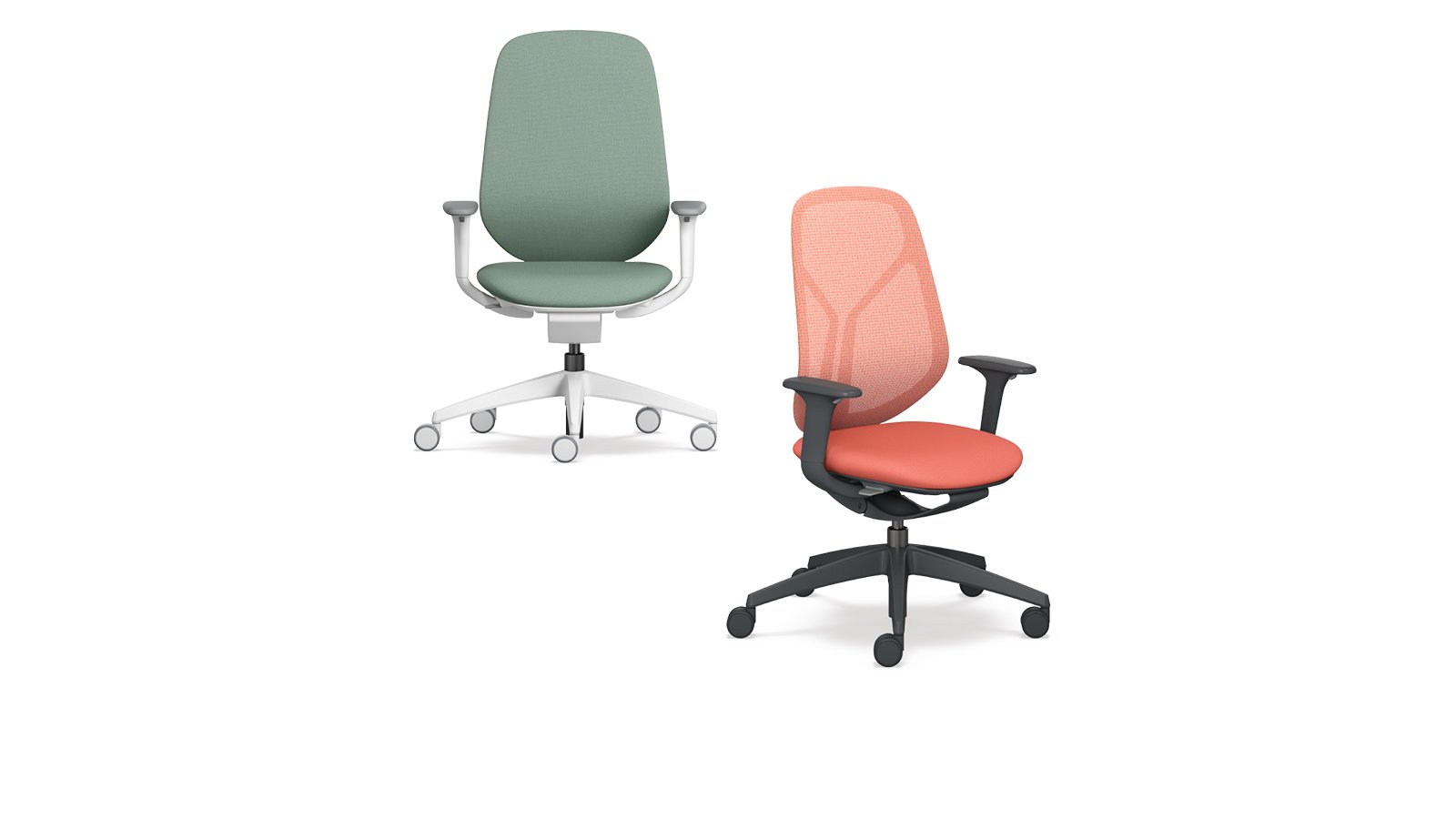 Ergonomic office chair se:kit by Sedus with grey mesh back in an open-plan office