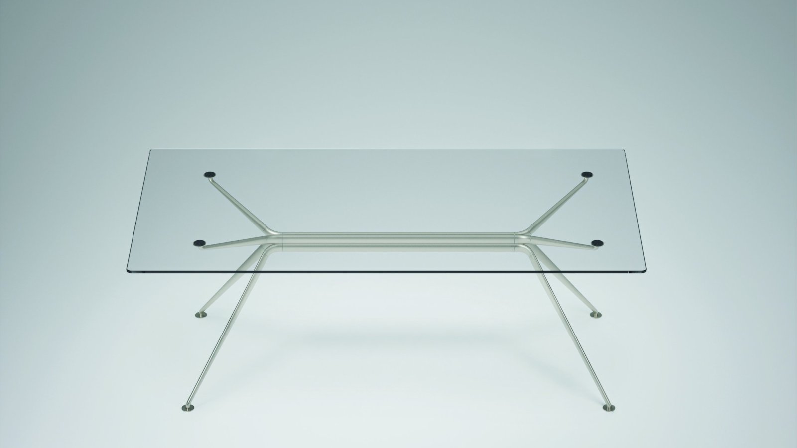 Cosmos designer office table by Tecno in a university library setting