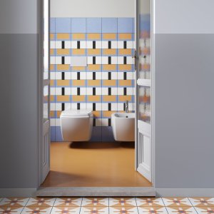Scheme tile from the Mattonelle Margherita range by Mutina
