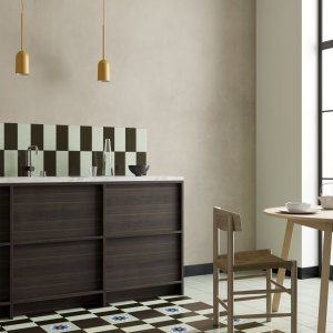 Square Orange tile from the Mattonelle Margherita range by Mutina