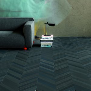 Open plan workspace with Mews flooring in Lead