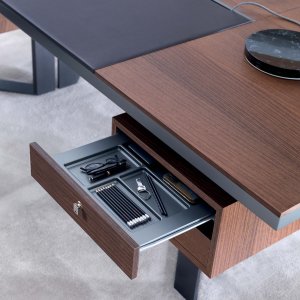 Lloyd return unit on castors beside the executive desk