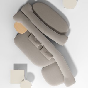 Dorothea by Andrea Steidl with load-bearing backrest
