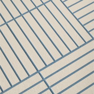 Fringe with contrasting grout