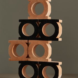 Single Jali Neutro element in extruded terracotta