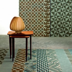 Executive washroom with Azulej patchwork