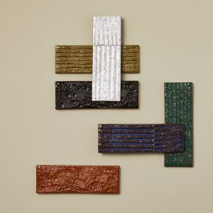 Chamotte brick in the Terra glossy glaze