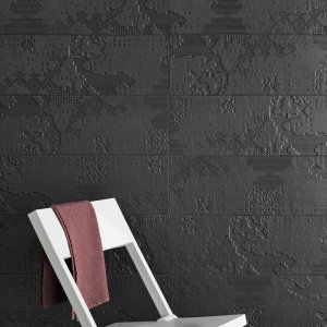 Bas-Relief Code texture close-up by Mutina
