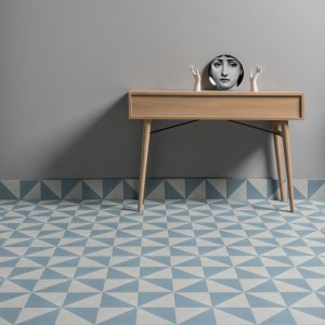 Futura ceramic tiles in a reception waiting area