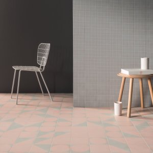 Futura Grey, the cement grey ground of the collection