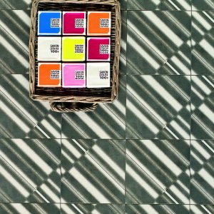Azulej Flores pattern tile detail by Mutina