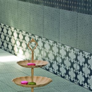 Azulej Estrela pattern tile detail by Mutina