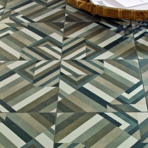 Azulej Gira pattern tile detail by Mutina