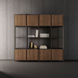 Bold58 wall units with aluminium frame
