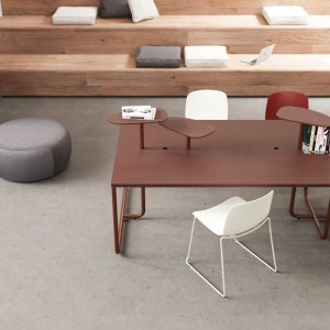 Round Itube meeting table by Alea Office