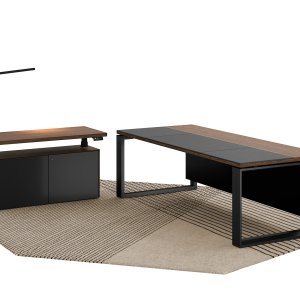 Column round Arche table on steel base plate