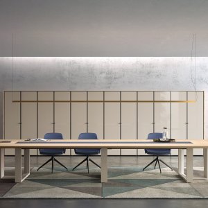 Tall 50 cm screen on an Arche credenza