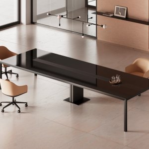Fattore Alpha operative desk in light grey melamine