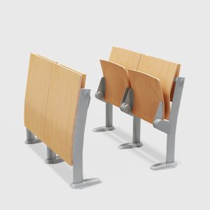 Sloping-floor lecture room fitted with Omnia Evolution rows