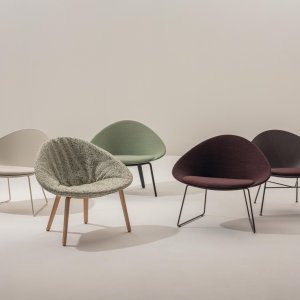 Adell chair by Arper in an Indian office reception