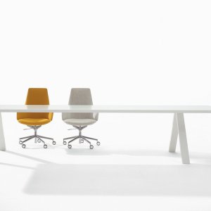 Aston high back chair in leather in a chairman cabin
