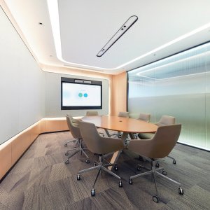 Aston chairs at the head of a conference table
