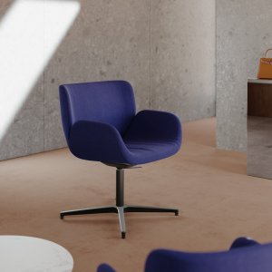 Side view of the chair