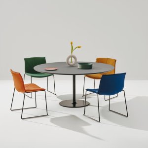Italian designer chairs Catifa 53 around a boardroom table