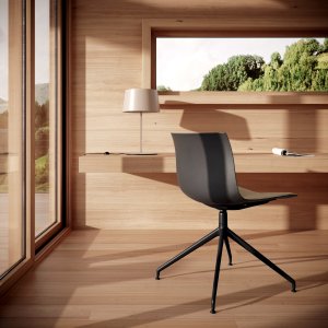 Italian designer chairs Catifa Carta around a boardroom table