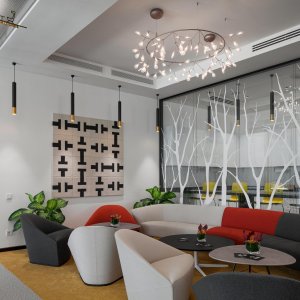 Coated-fabric Colina in a public space