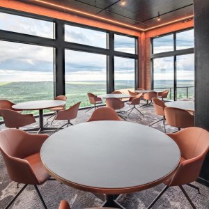 Pair of Colina armchairs in conversation
