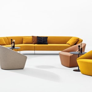 Loop modular sofa by Arper in a reception area