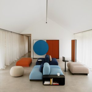 Ralik modular seating by Arper