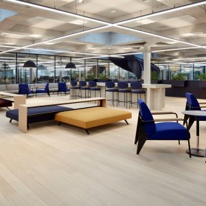 Kiik modular seating by Arper seen from above
