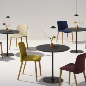 Mixu bar stool by Arper at 79.5 cm seat height